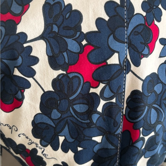 Floral Women's Blazer - Blue and dark pink‎ - Picture 9 of 14